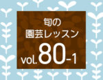 旬の園芸レッスンvol.80「野菜づくりにときめきを!タネまきチャレンジ」を公開しました